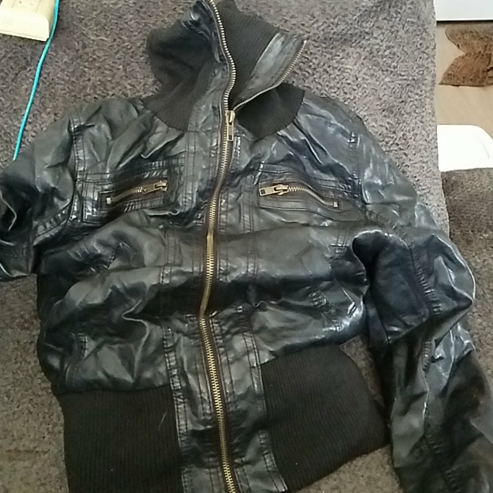 Ambiance black  leather jacket